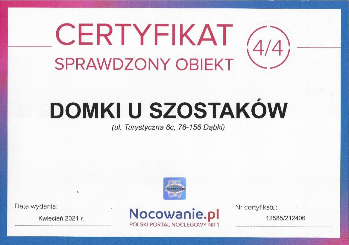 Domki U Szostakow Dąbki Esterno foto